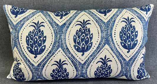Luxury Lumbar Pillow - 24" x 14" - Hospitality Blue