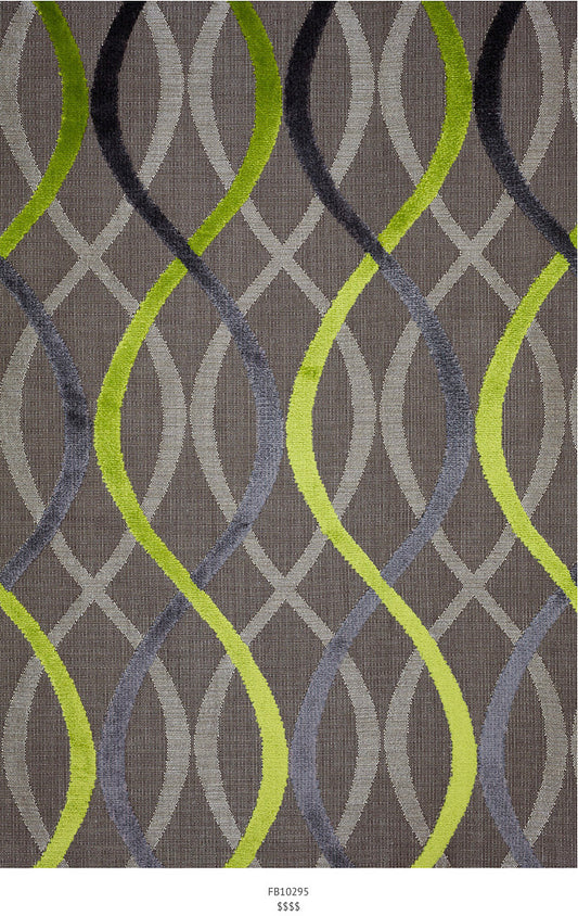 Luxury Pillow -  24" x 24" -  Impulse- Green/Grey