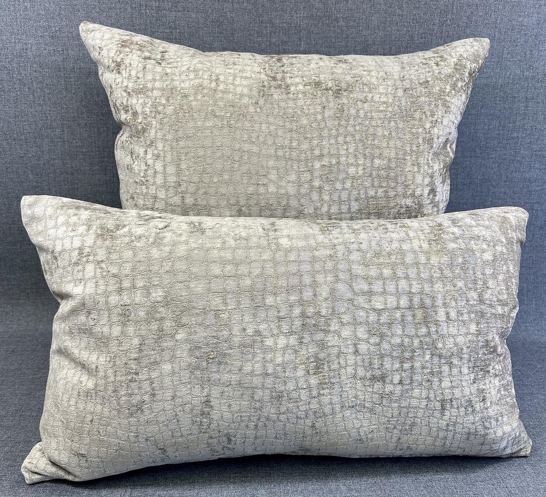 Lumbar Pillow - 24" x 14" - Cocoa Alligator-Lumbar