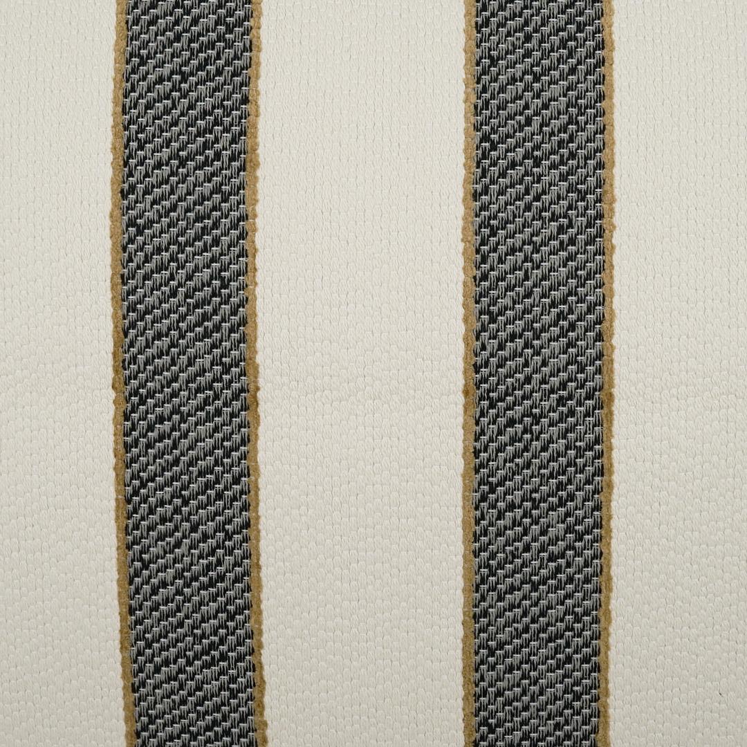 Luxury Pillow - 24" x 24" - Fineman, Black, Gold and Cream Striped pillow