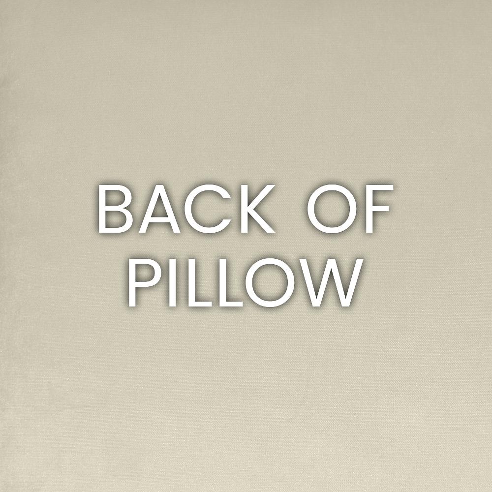 Luxury Pillow - 24" x 24" - Fez. Cream, beige, black and silver shapes on woven fabric