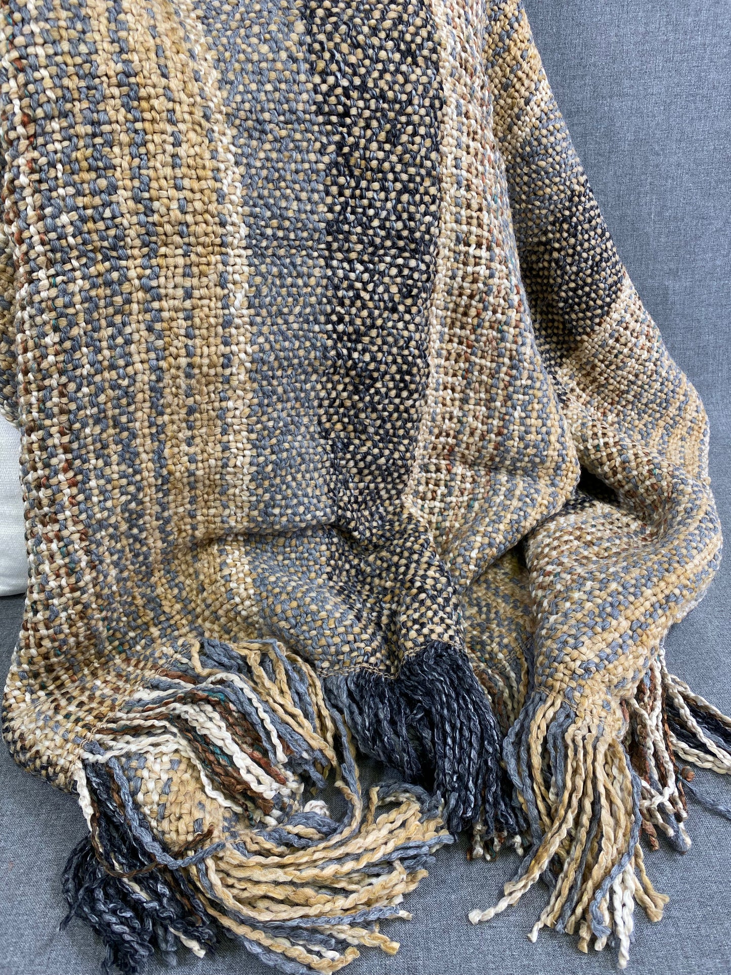 Luxury Knit Throw - 48" x 72" - Dover Platinum; Bulky Knit Throw
