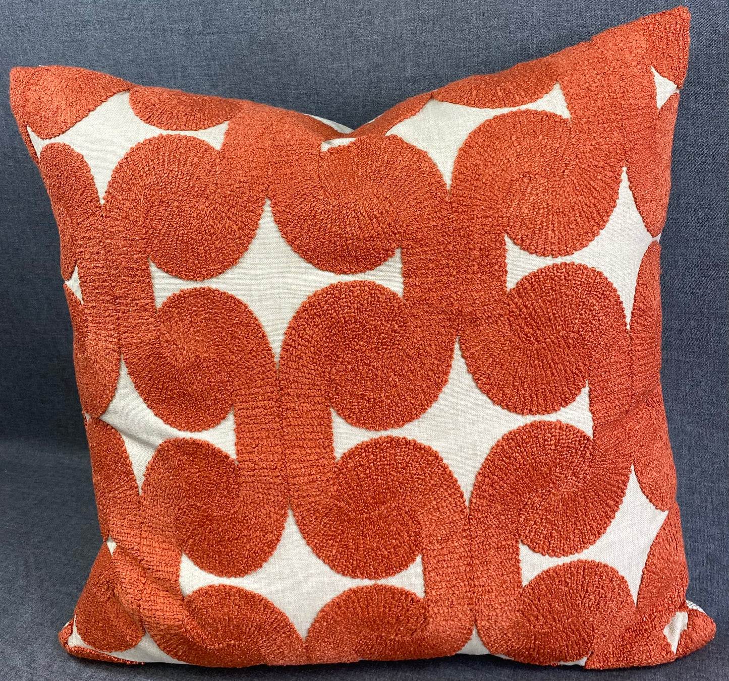 Luxury Pillow - 24" x 24" - Posh Den: Dark Orange