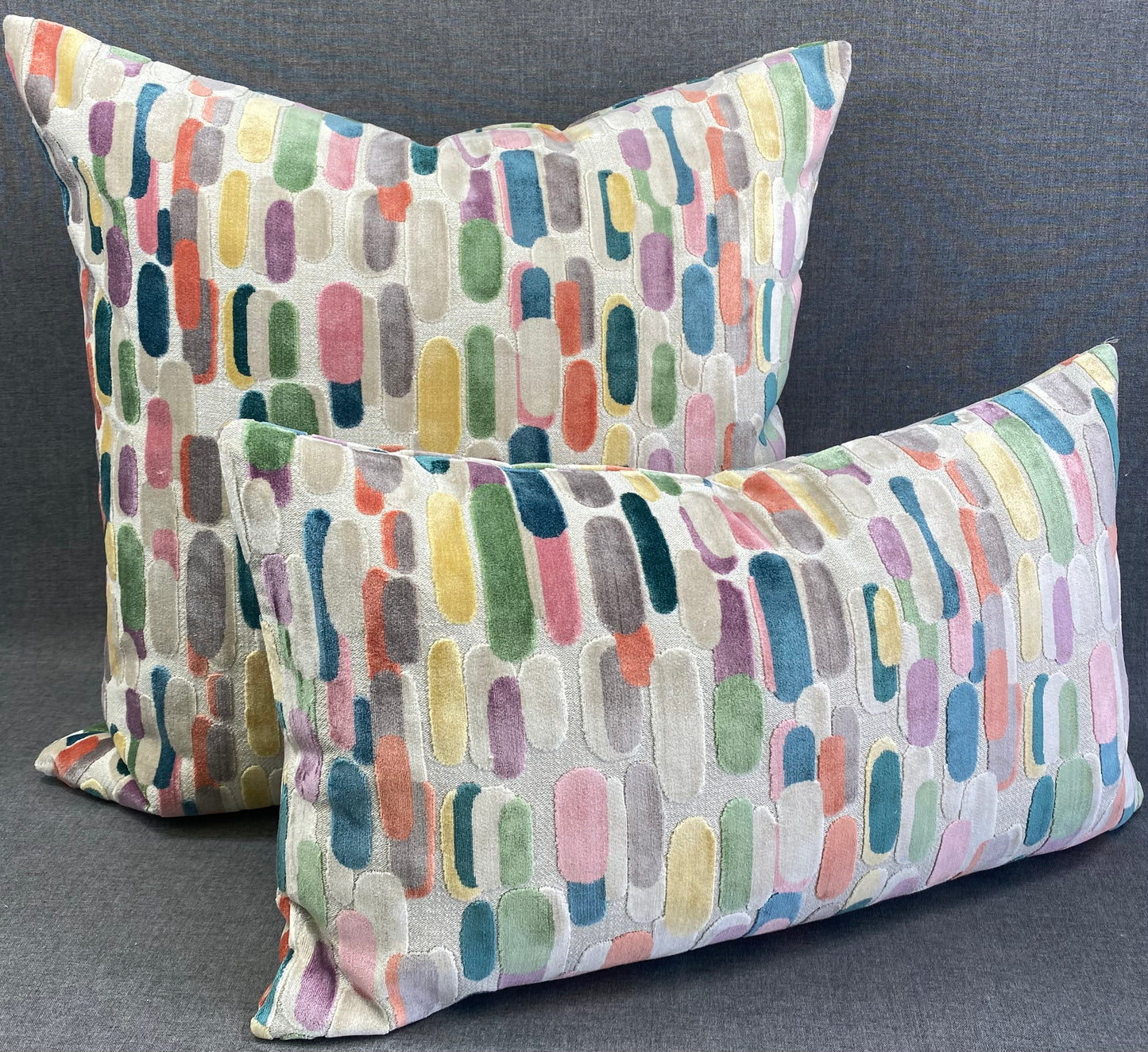 Luxury Lumbar Pillow - 24" x 14" - Modern Confetti