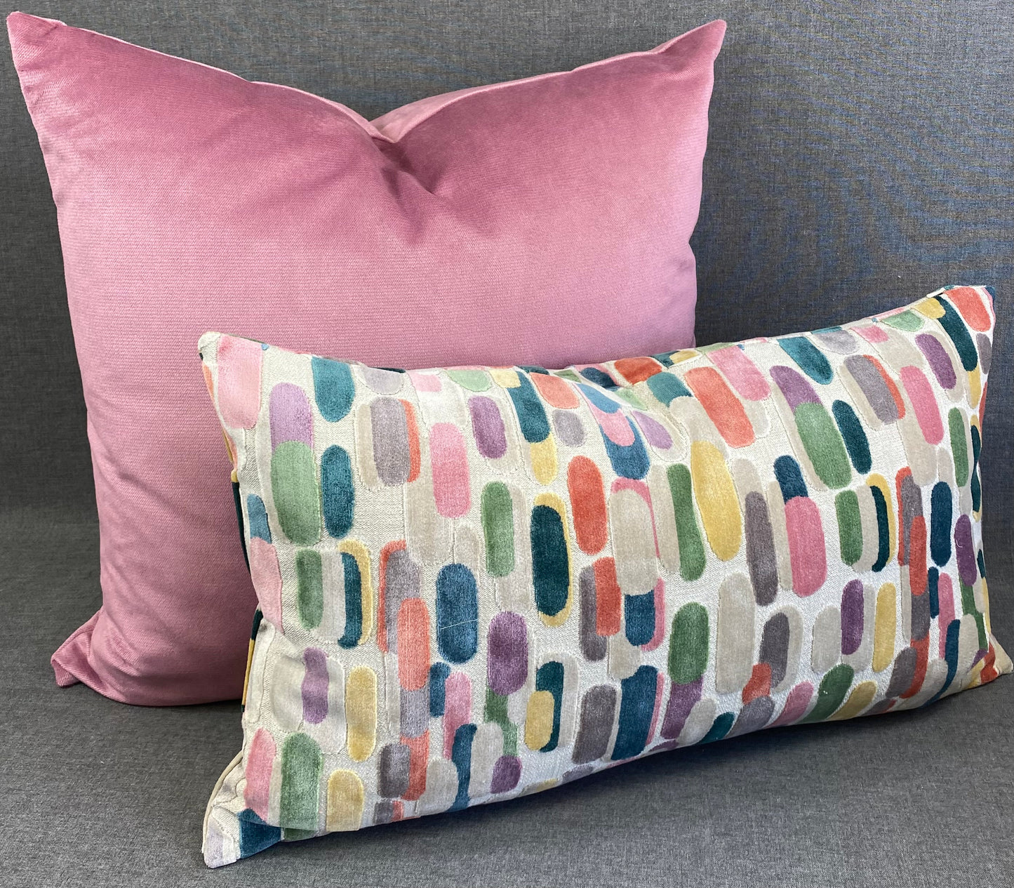 Luxury Lumbar Pillow - 24" x 14" - Modern Confetti
