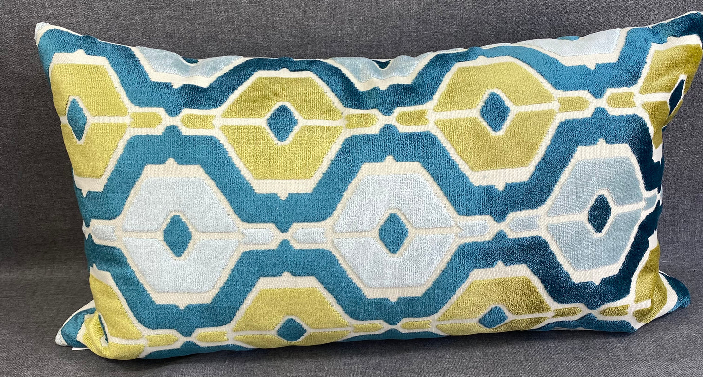 Dellan Teal Lumbar- 24" x 14"