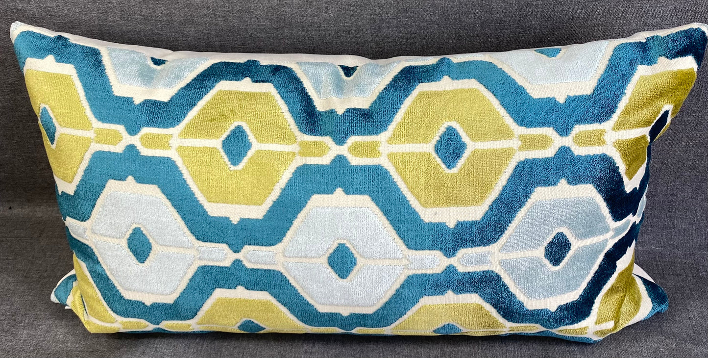 Dellan Teal Lumbar- 24" x 14"