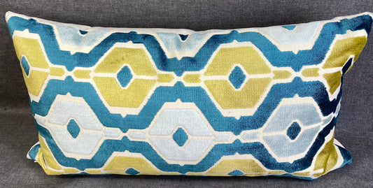 Luxury Lumbar Pillow - 24" x 14" - Dellan Teal Lumbar