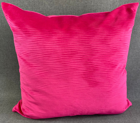 Luxury Pillow - 24” x 24” - Stream Fuchsia