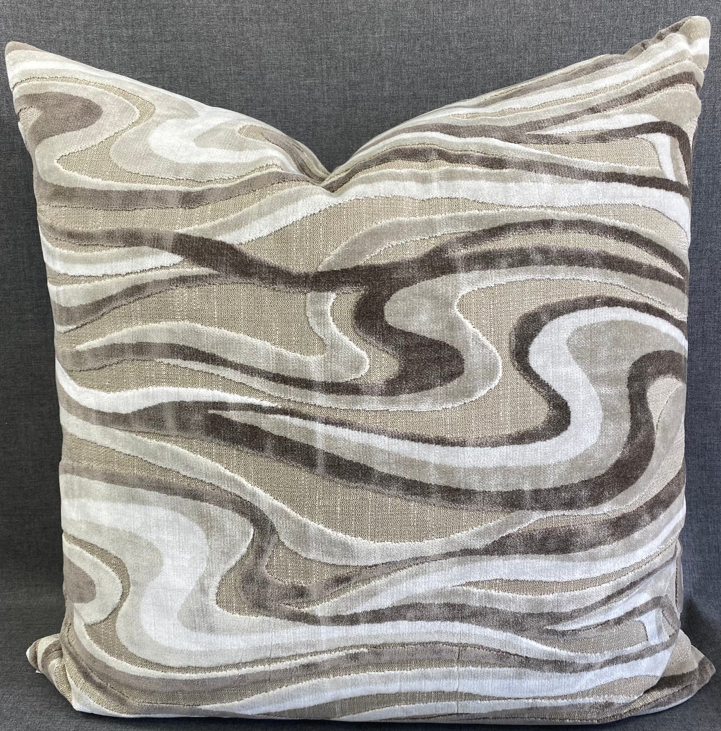 Luxury Pillow - 24" x 24" - Sway-Travertine