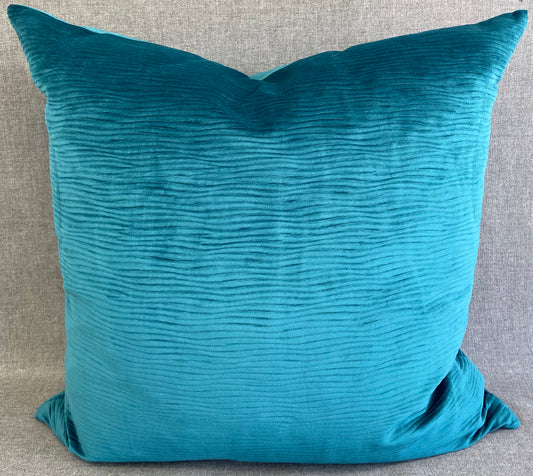 Luxury Pillow - 24” x 24” - Stream Teal