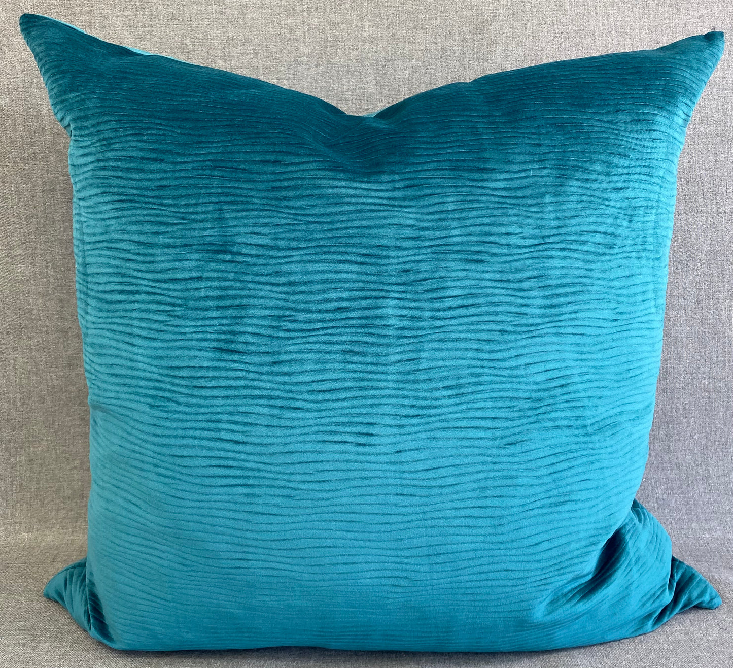 Luxury Pillow - 24” x 24” - Stream Teal
