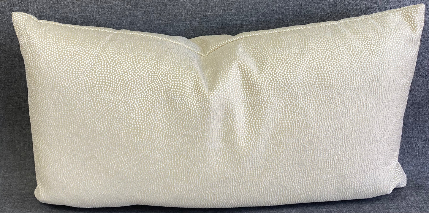 Luxury Lumbar Pillow - 24" x 14" - Whimsical Lumbar-Ivory