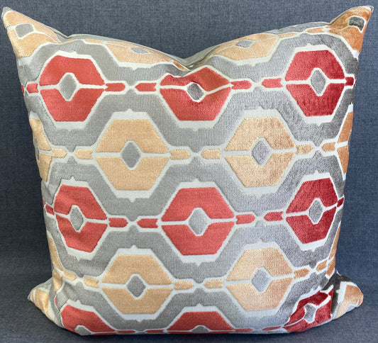 Luxury Pillow -  24" x 24" -  Dellan Coral