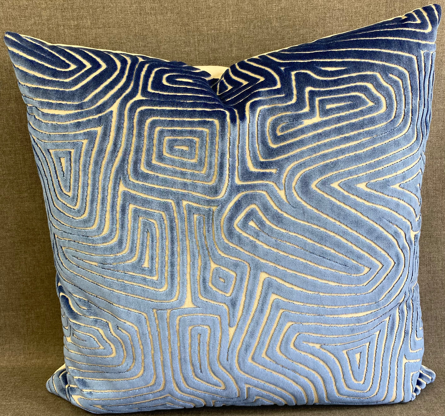 Luxury Pillow -  24" x 24" -  Vertigo Blue