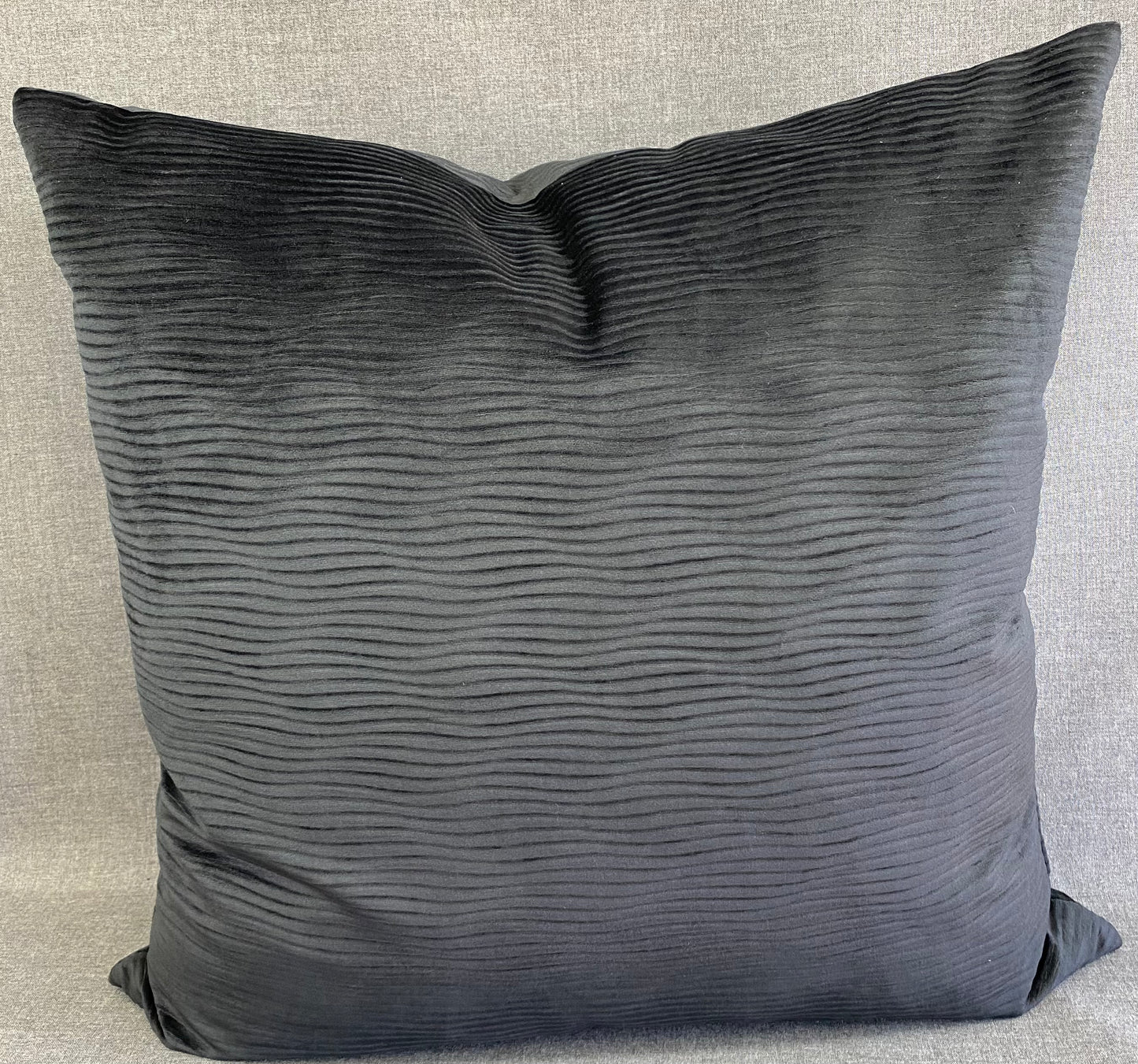 Luxury Pillow - 24” x 24” - Stream Black