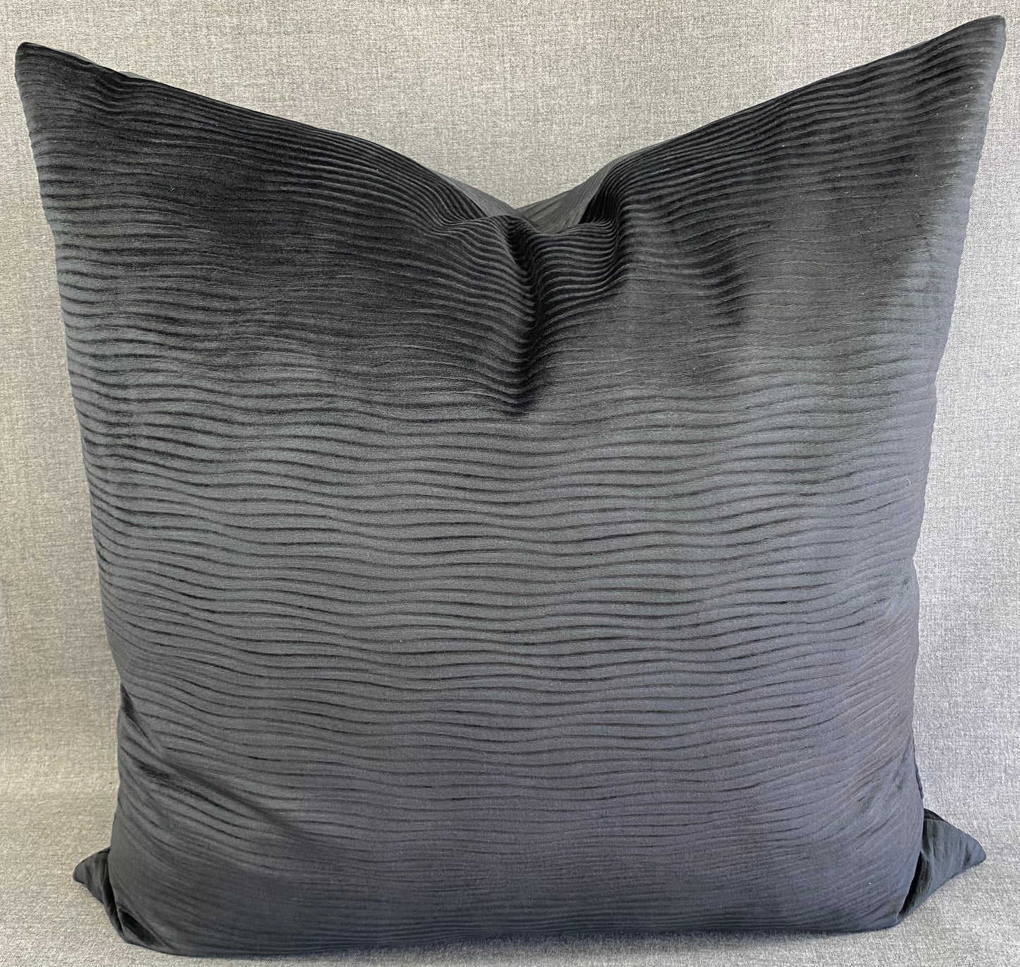 Luxury Pillow - 24” x 24” - Stream Black