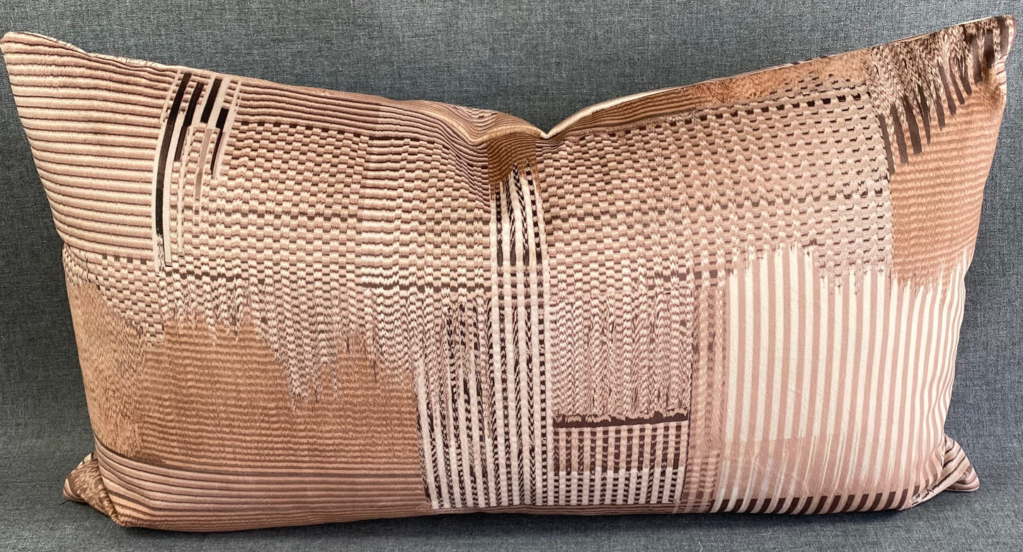 Luxury Lumbar Pillow - 24" x 14" - Hurley Brown