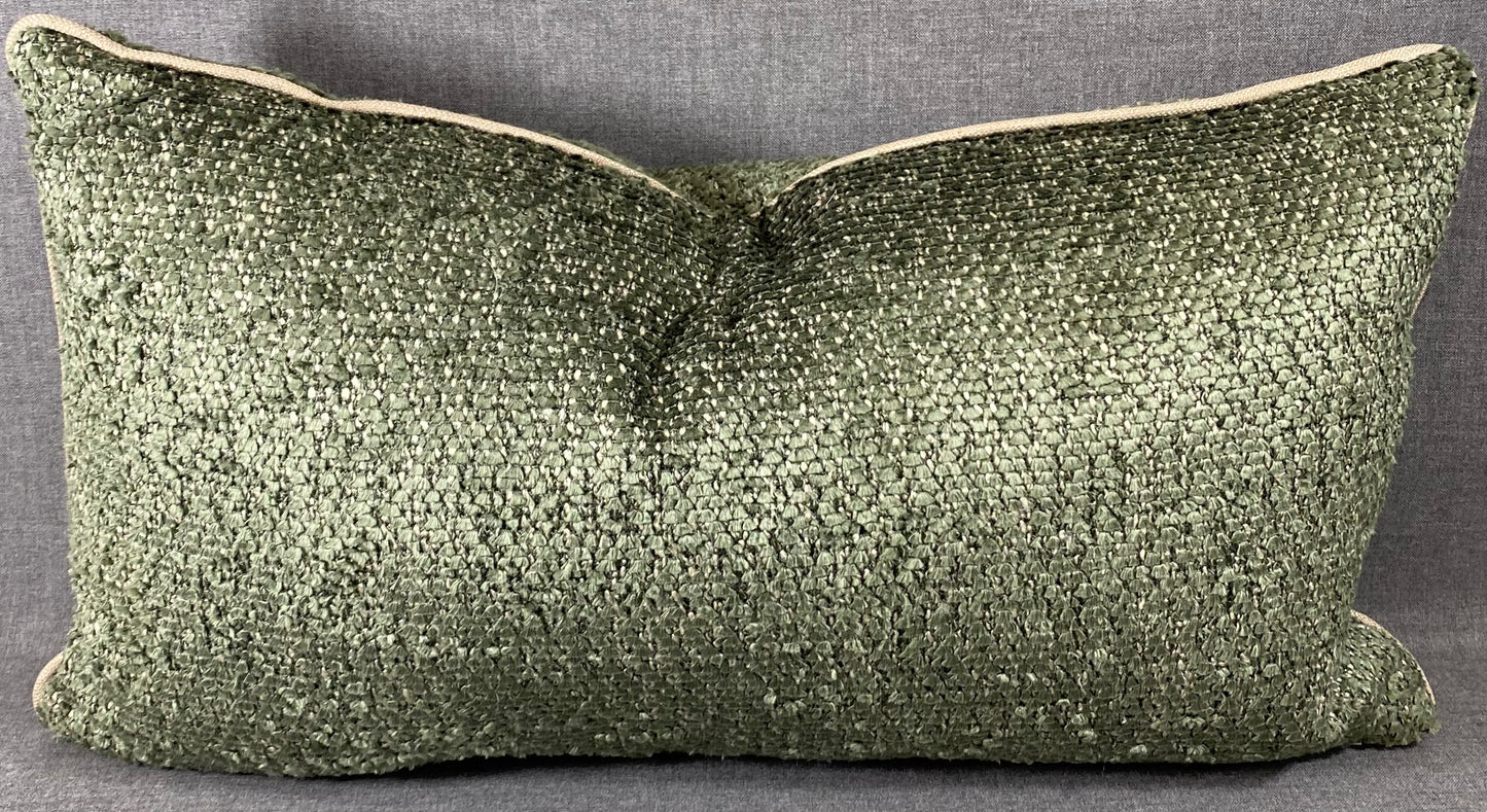 Luxury Lumbar Pillow - 24" x 14" - Knubby Moss