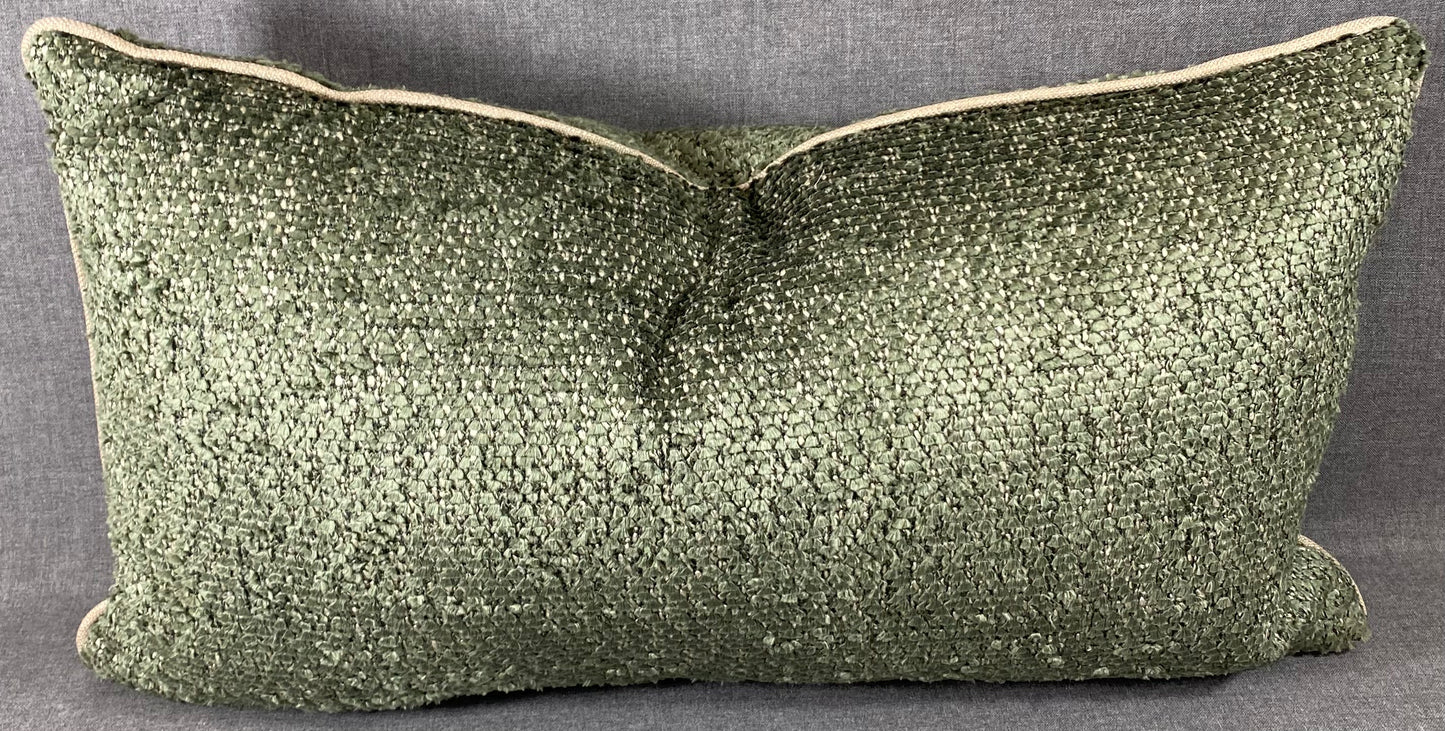 Luxury Lumbar Pillow - 24" x 14" - Knubby Moss