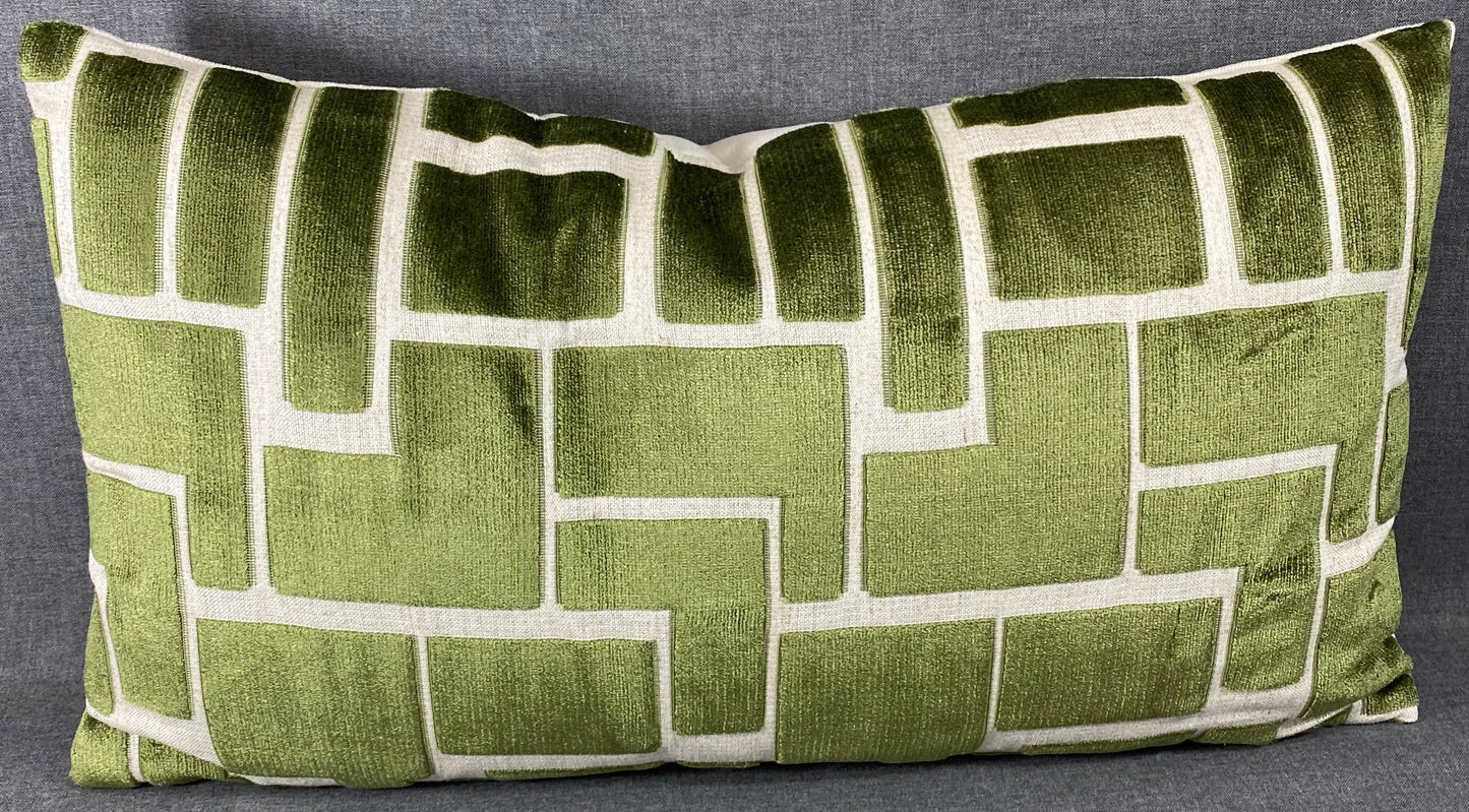 Luxury Lumbar Pillow - 24" x 14" - Aura-Olive