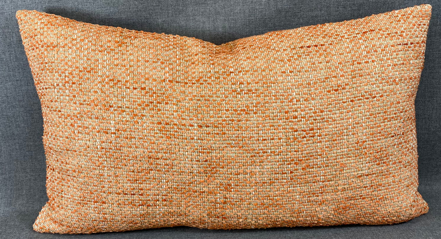 Luxury Lumbar Pillow - 24" x 14" - Sand Coral