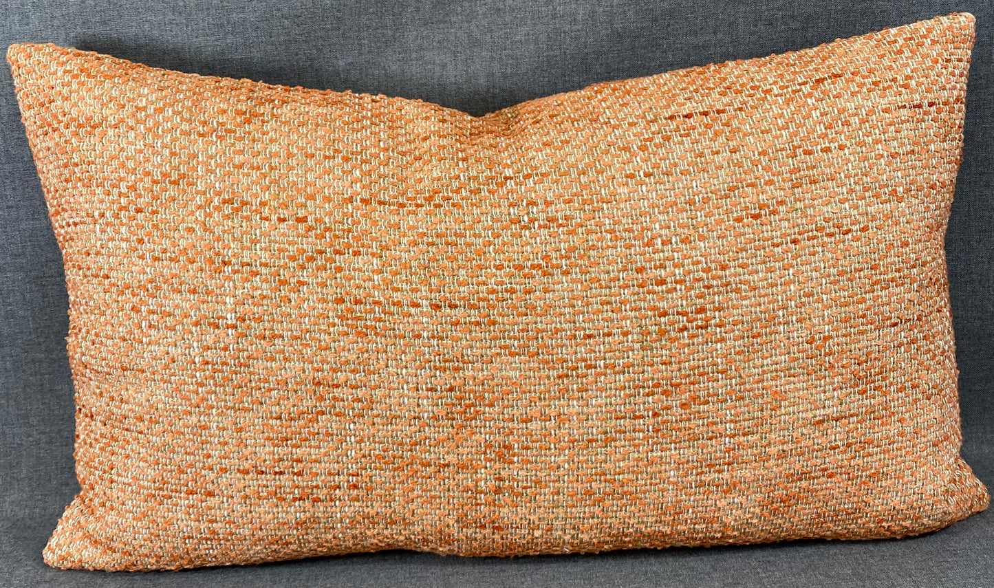 Luxury Lumbar Pillow - 24" x 14" - Sand Coral