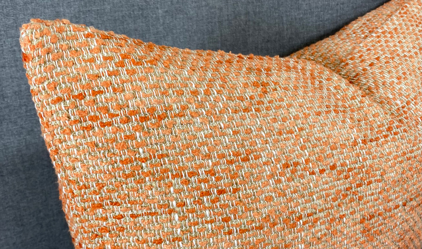 Luxury Lumbar Pillow - 24" x 14" - Sand Coral