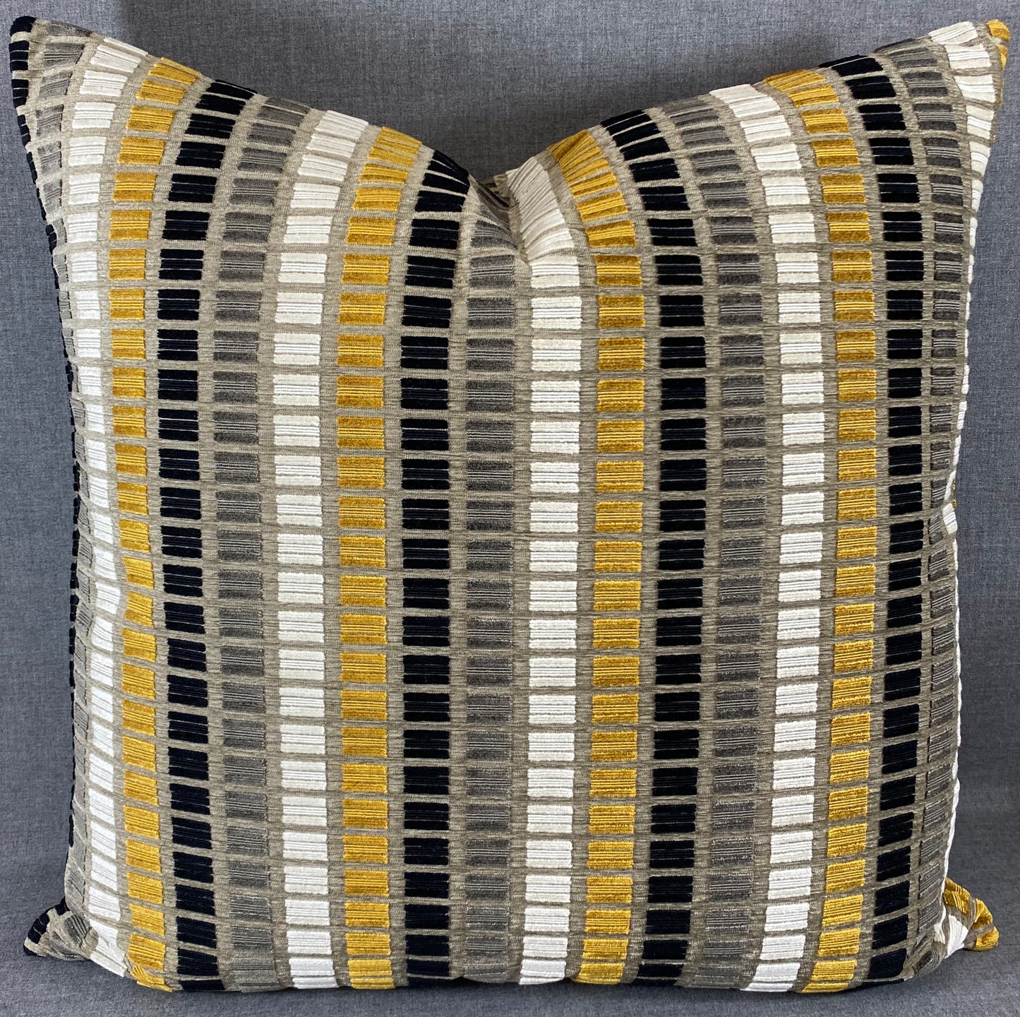 Luxury Pillow - 24" x 24" - Noir Grid