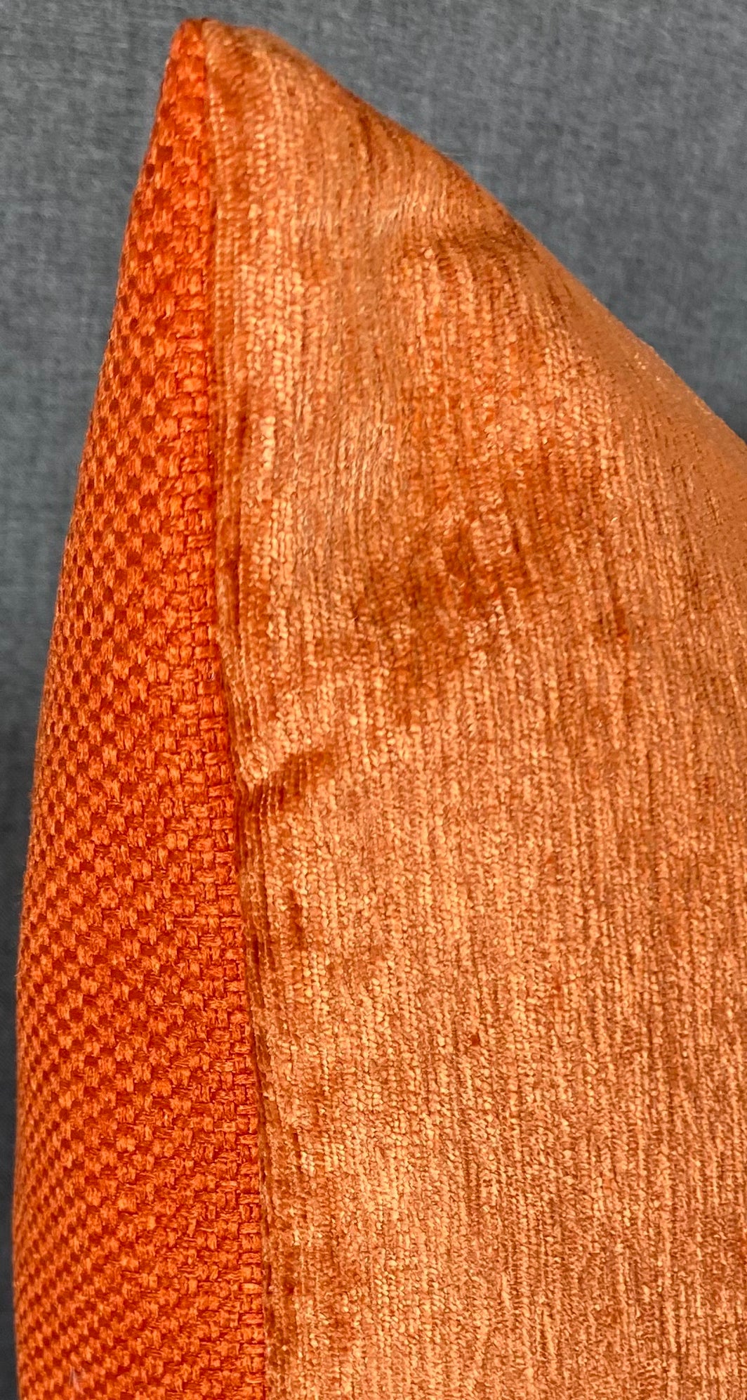 Luxury Pillow - 24" x 24" - Empress Casandra Orange - Weave Back