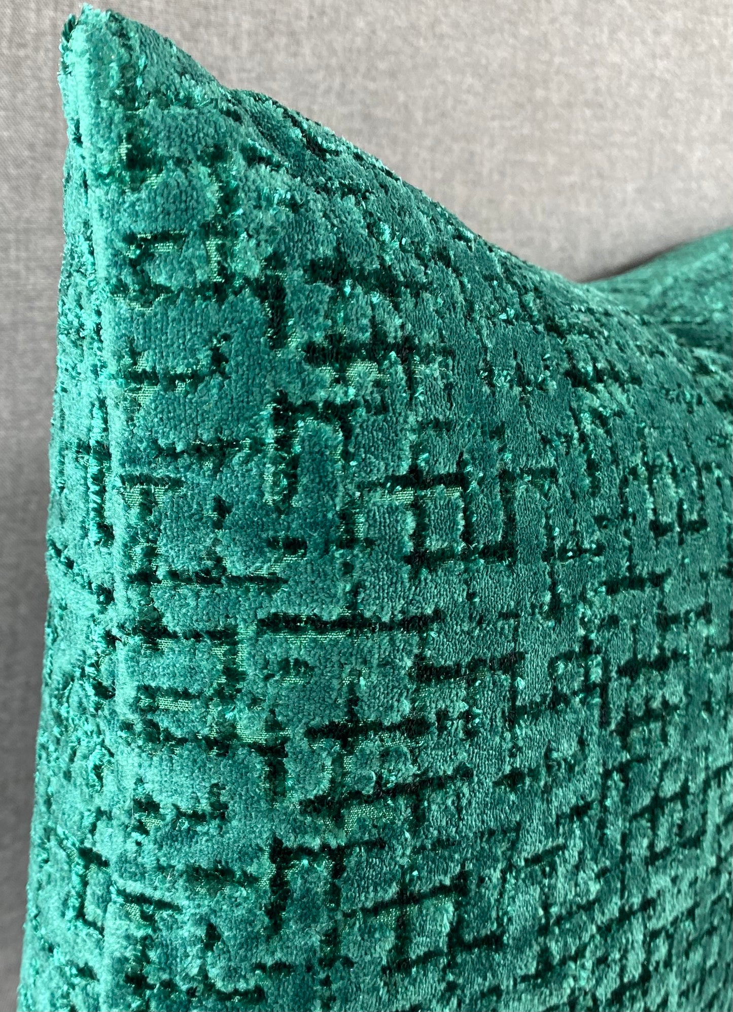 Luxury Lumbar Pillow - 24" x 14" - Tetris Emerald