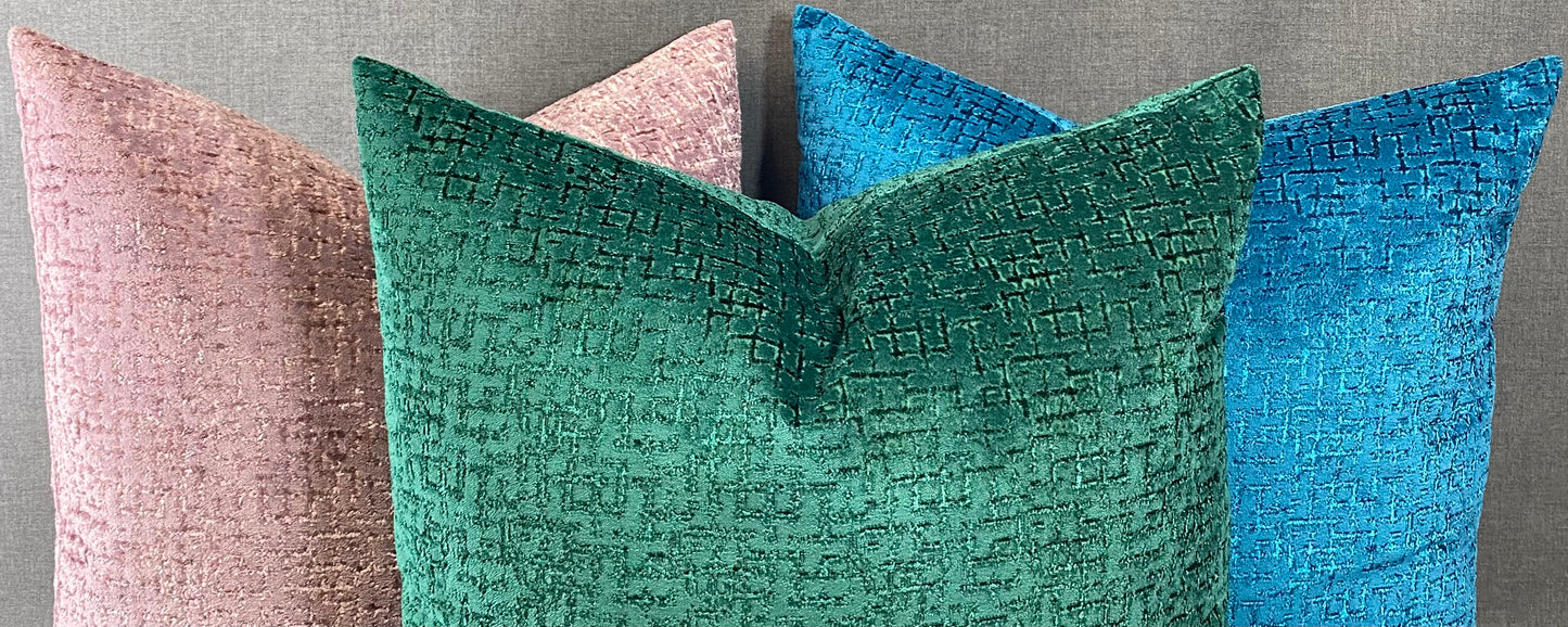 Luxury Pillow - 24" x 24" Tetris Amethyst