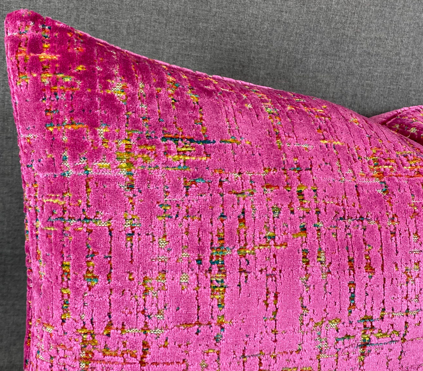 Luxury Lumbar Pillow 24" x 14" - Moonstruck Lumbar-Fuchsia