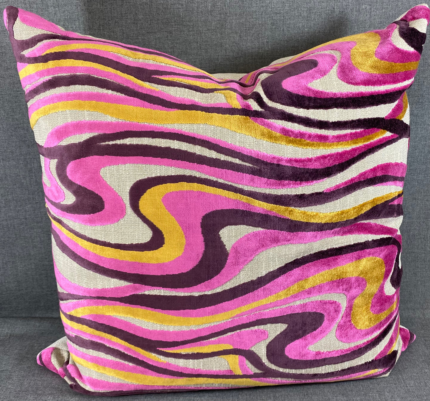 Luxury Pillow - 24" x 24" - Sway-Fuchsia