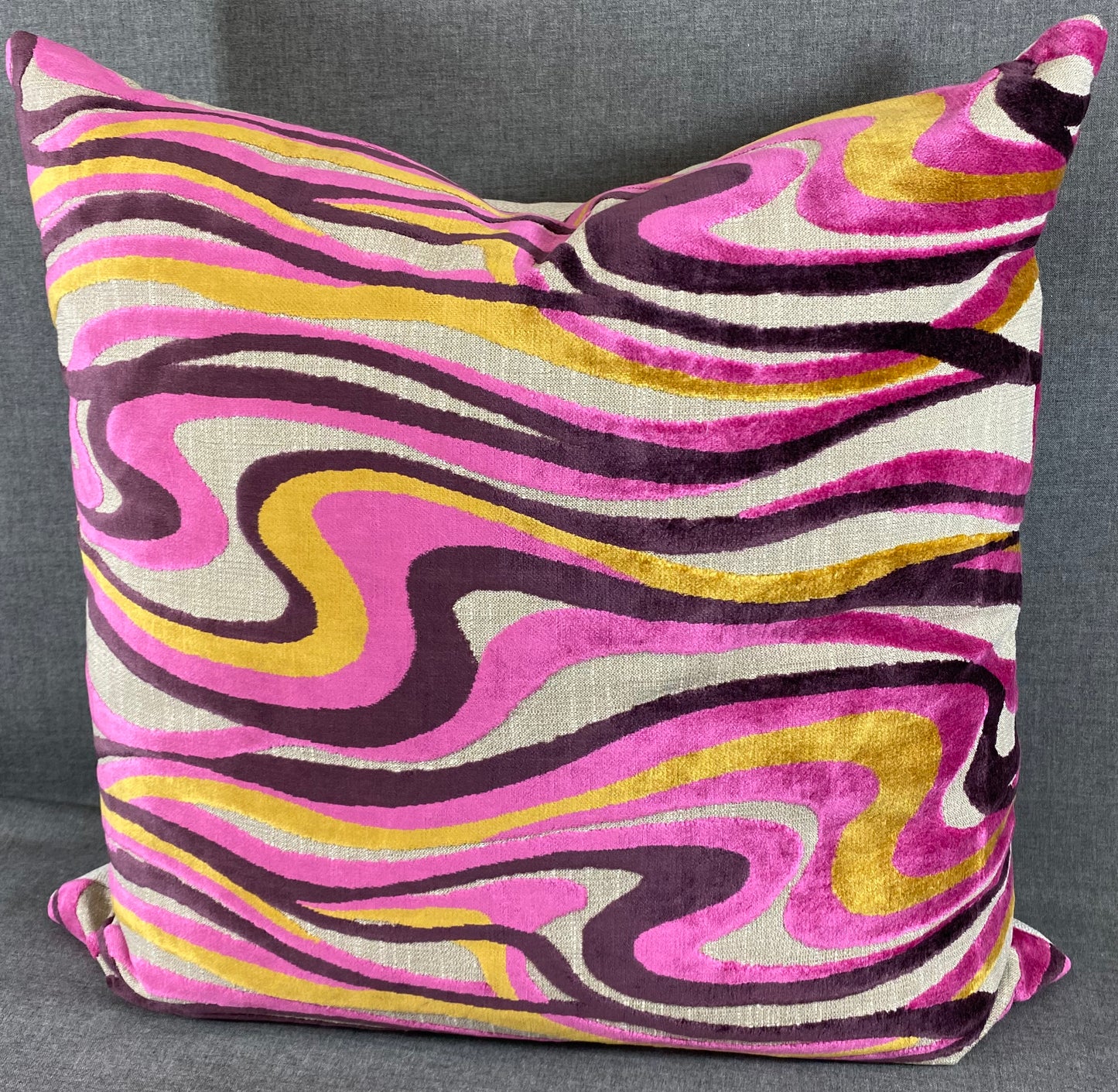 Luxury Pillow - 24" x 24" - Sway-Fuchsia