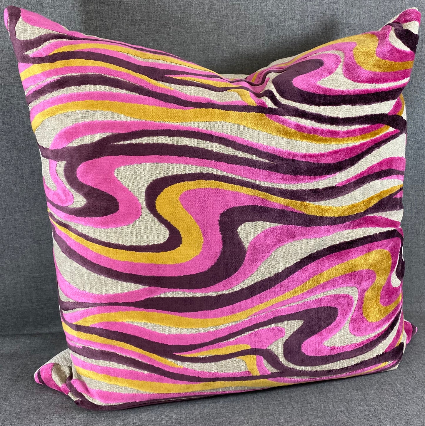 Luxury Pillow - 24" x 24" - Sway-Fuchsia