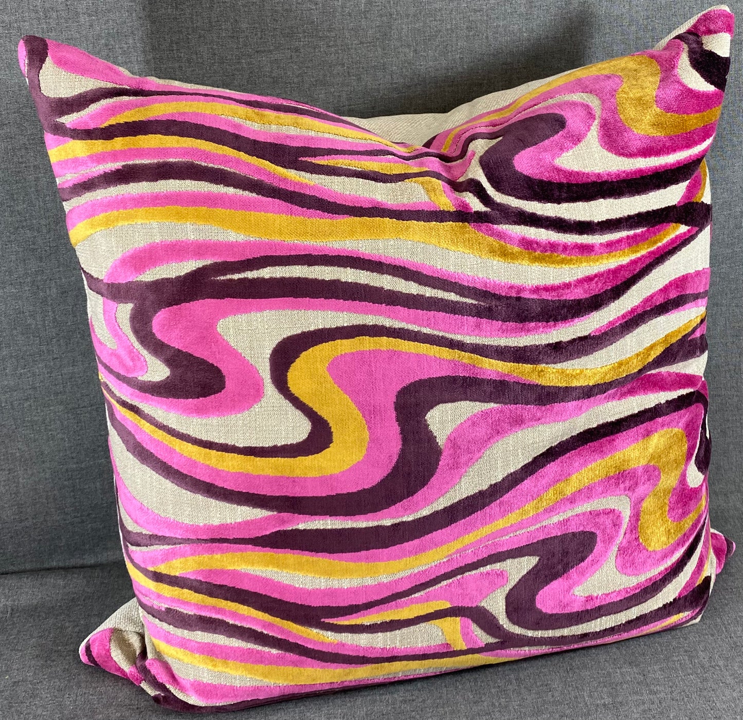 Luxury Pillow - 24" x 24" - Sway-Fuchsia