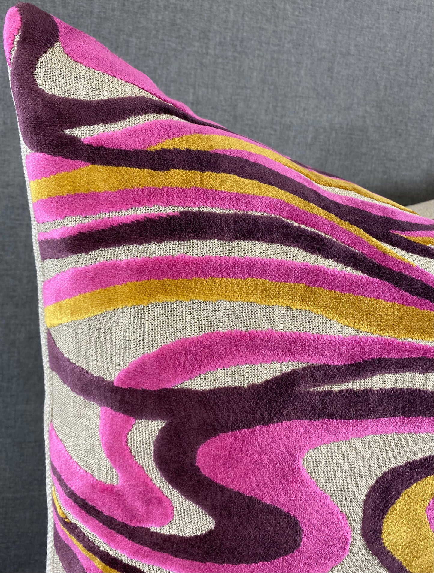 Luxury Pillow - 24" x 24" - Sway-Fuchsia