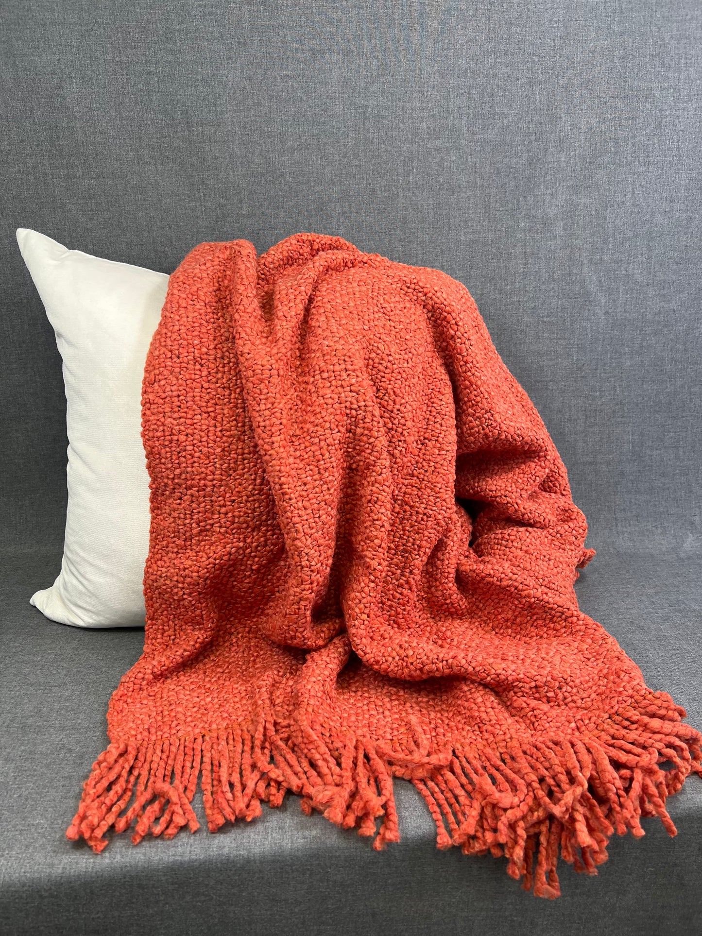 Luxury Knit Throw - 40" x 70" - Campbell Mangot; Bulky Knit Throw