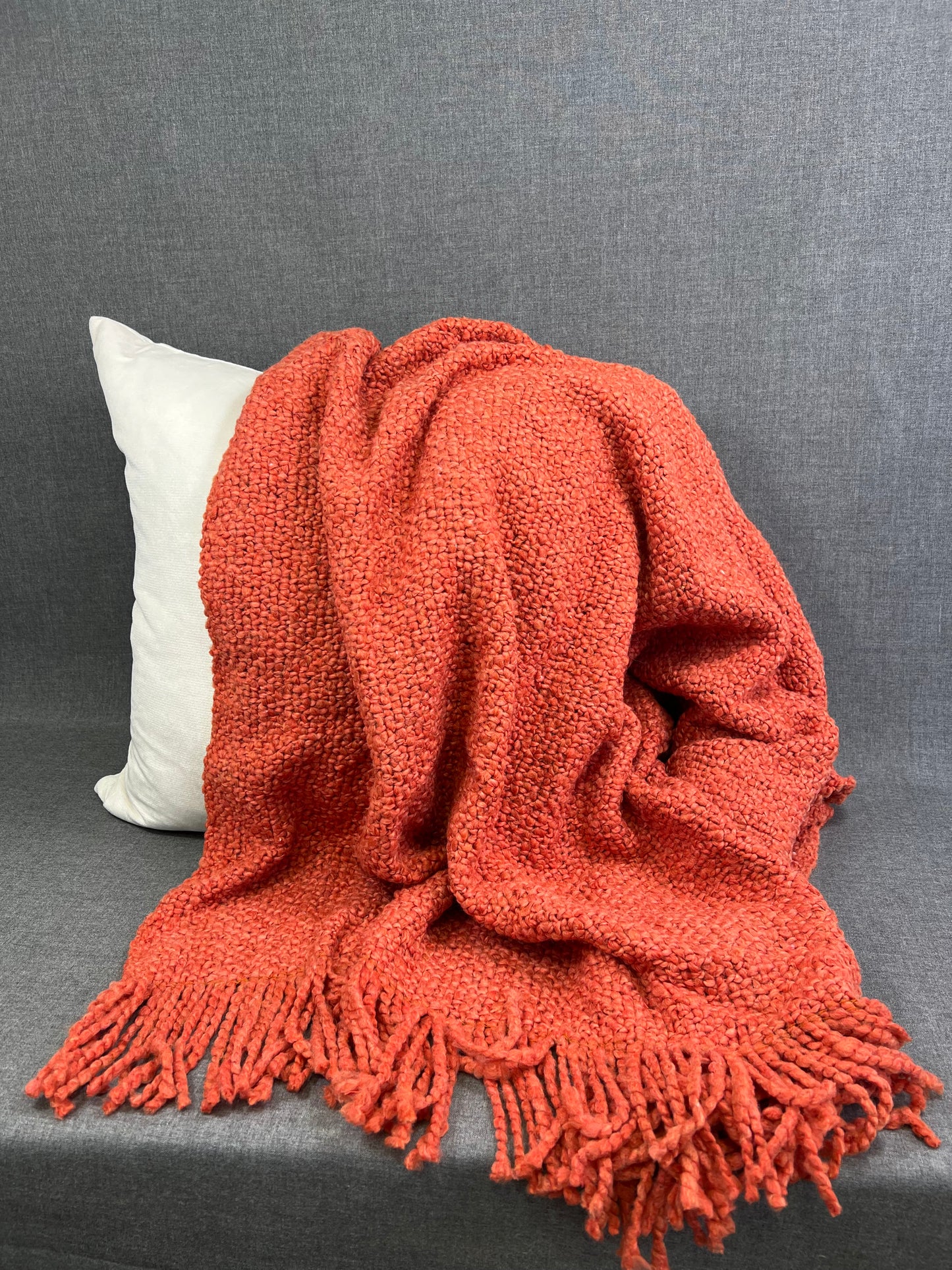 Luxury Knit Throw - 40" x 70" - Campbell Mangot; Bulky Knit Throw