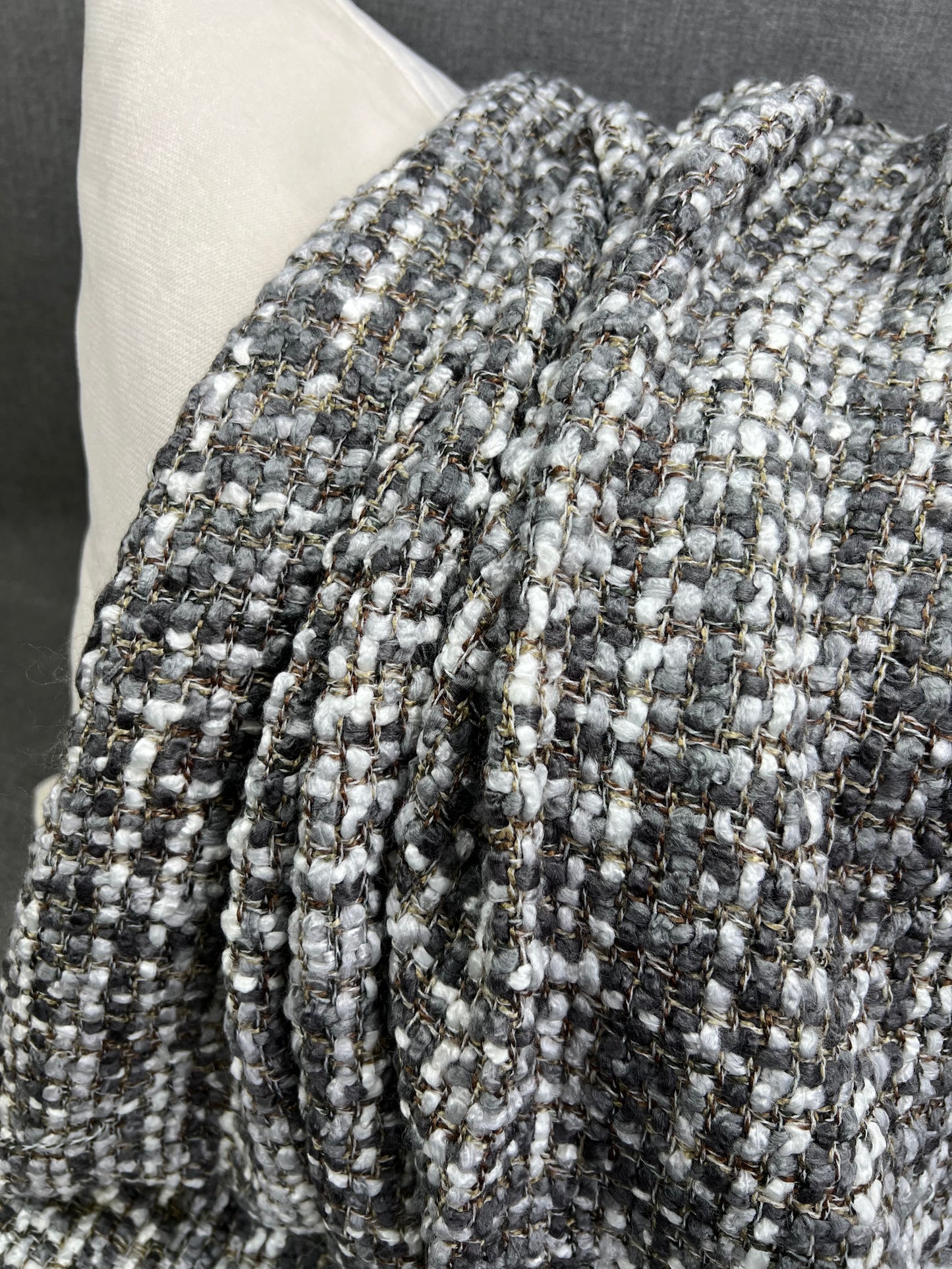 Luxury Knit Throw - 45" x 70" - Hanover Charcoal; Bulky Knit Throw