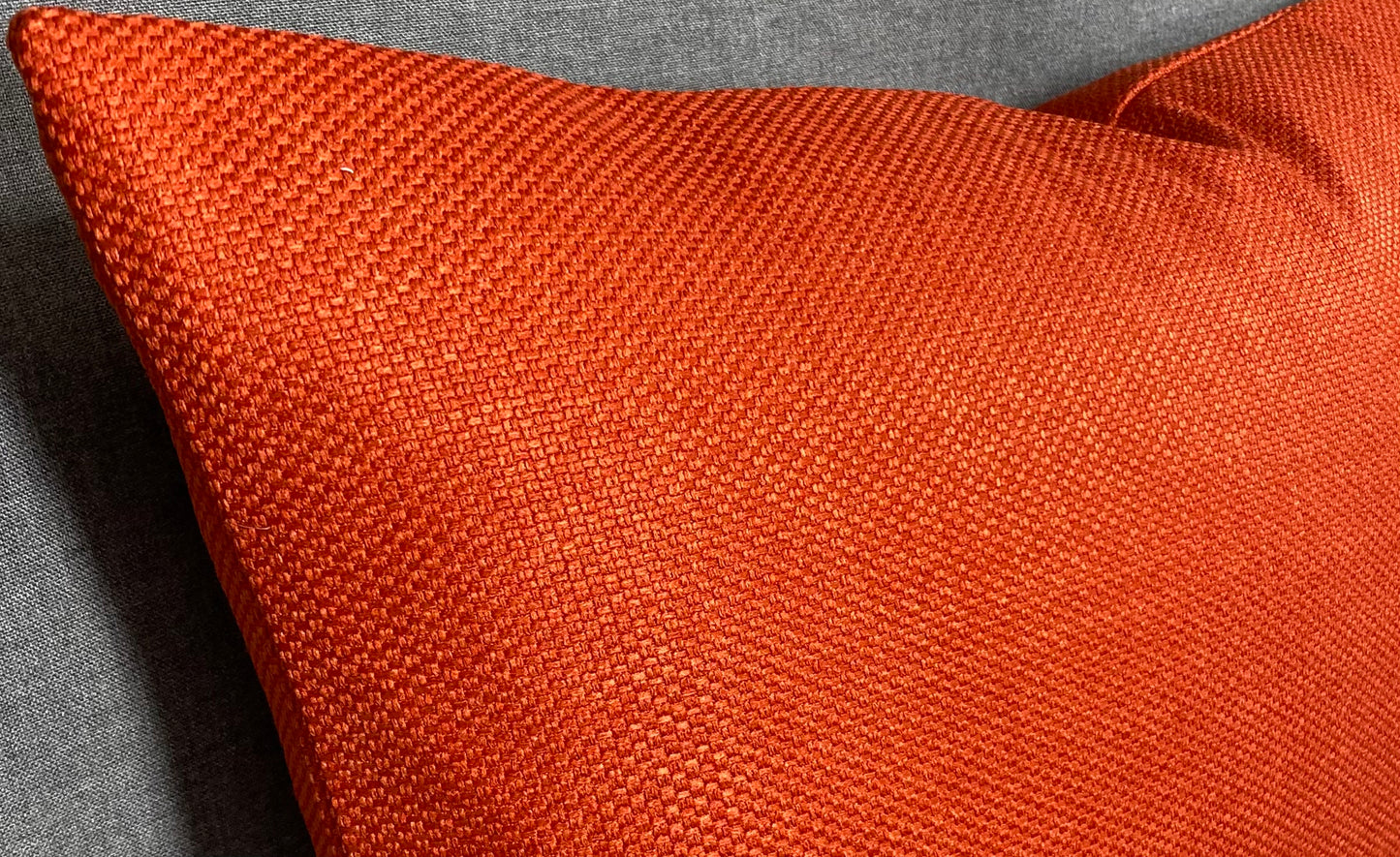 Luxury Lumbar Pillow - 24" x 14" - Tangerine Punch