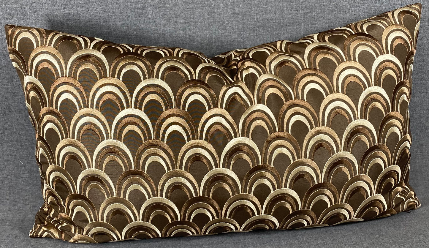 Luxury Lumbar Pillow - 24" x 14" - Chocolate Delight