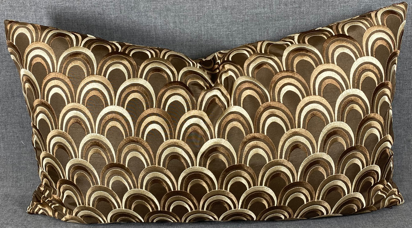 Luxury Lumbar Pillow - 24" x 14" - Chocolate Delight