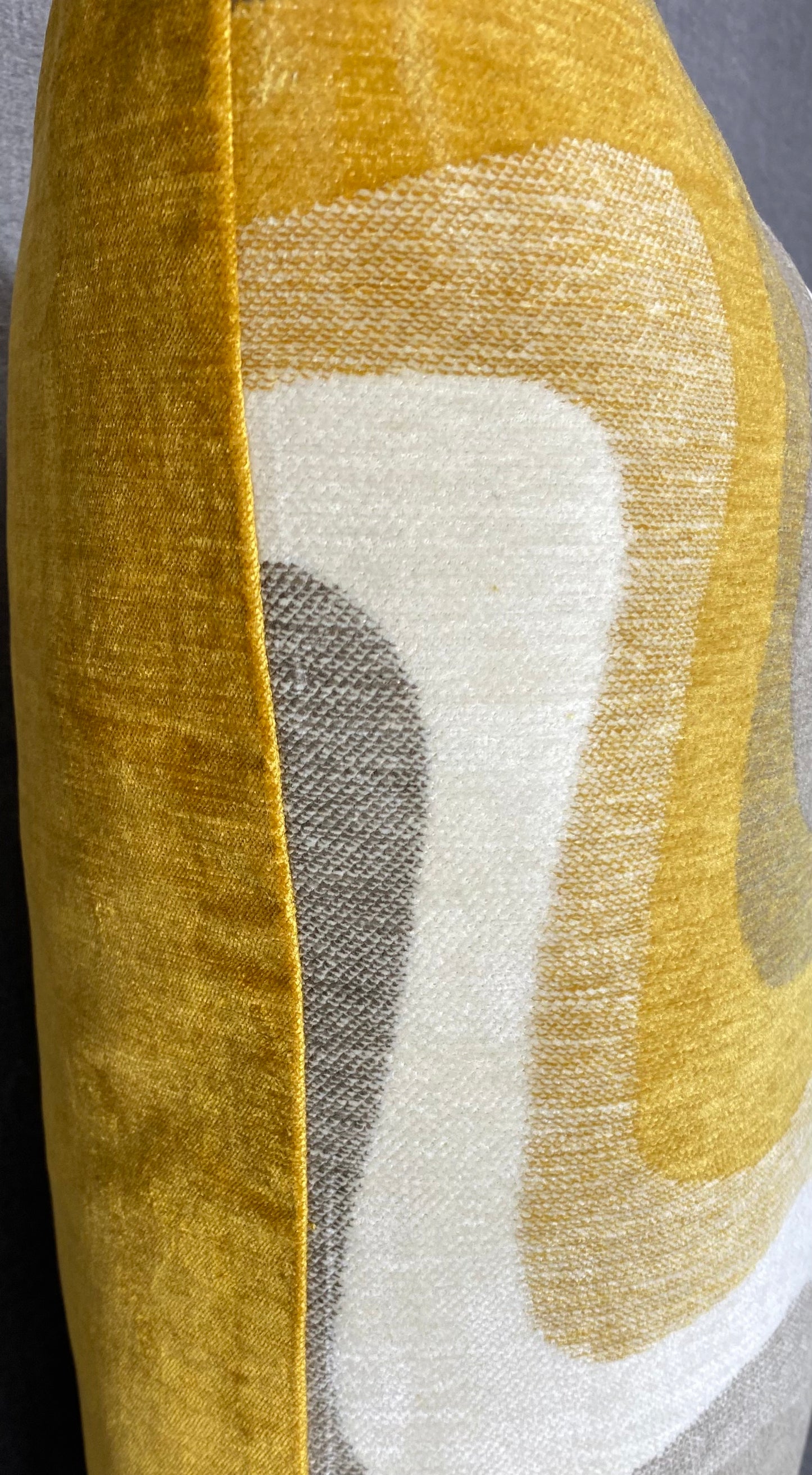 Luxury Lumbar Pillow - 24" x 14" - Saffron Swirl