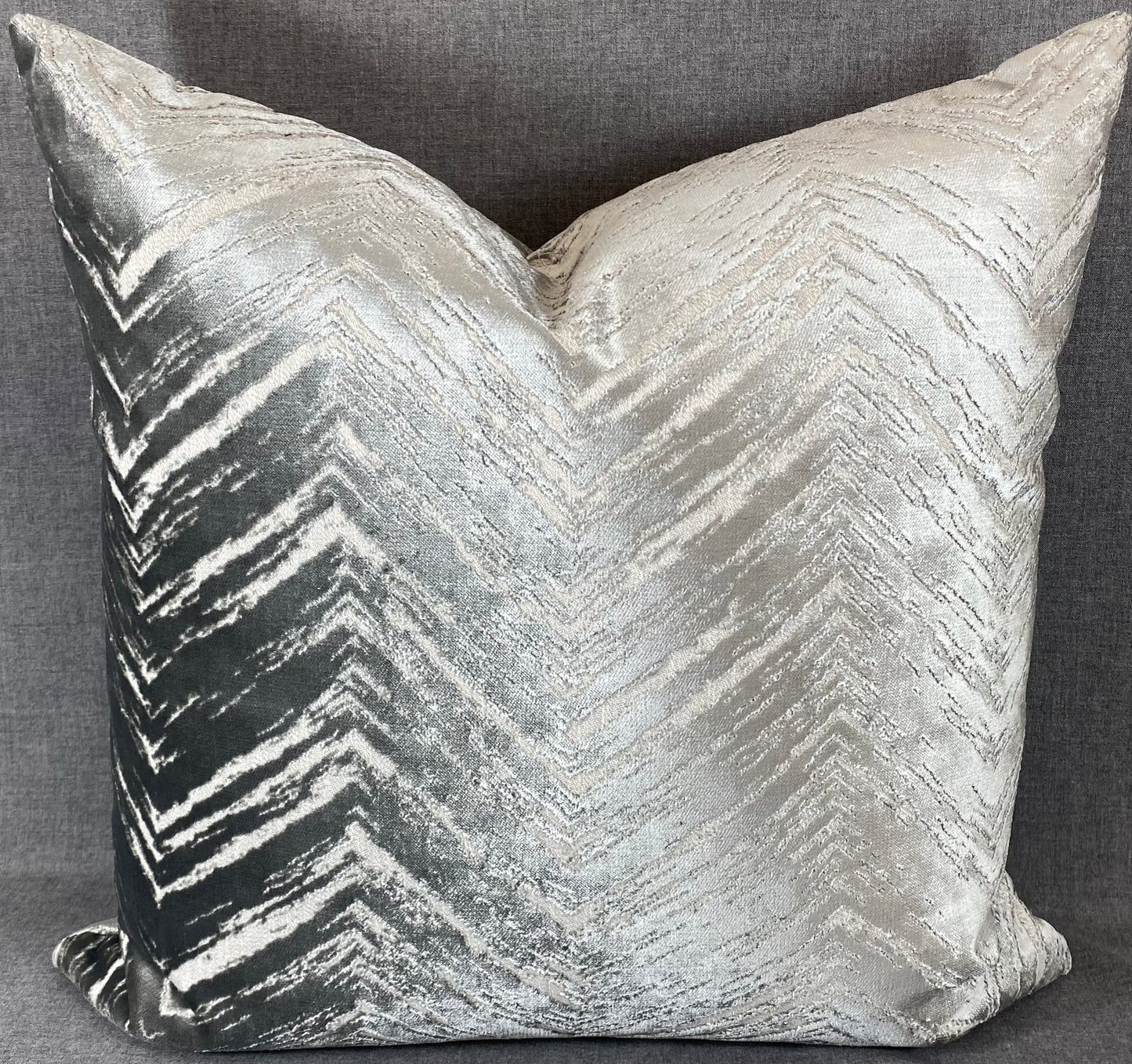 Luxury Pillow - 24" x 24" - Zermatt-Silver