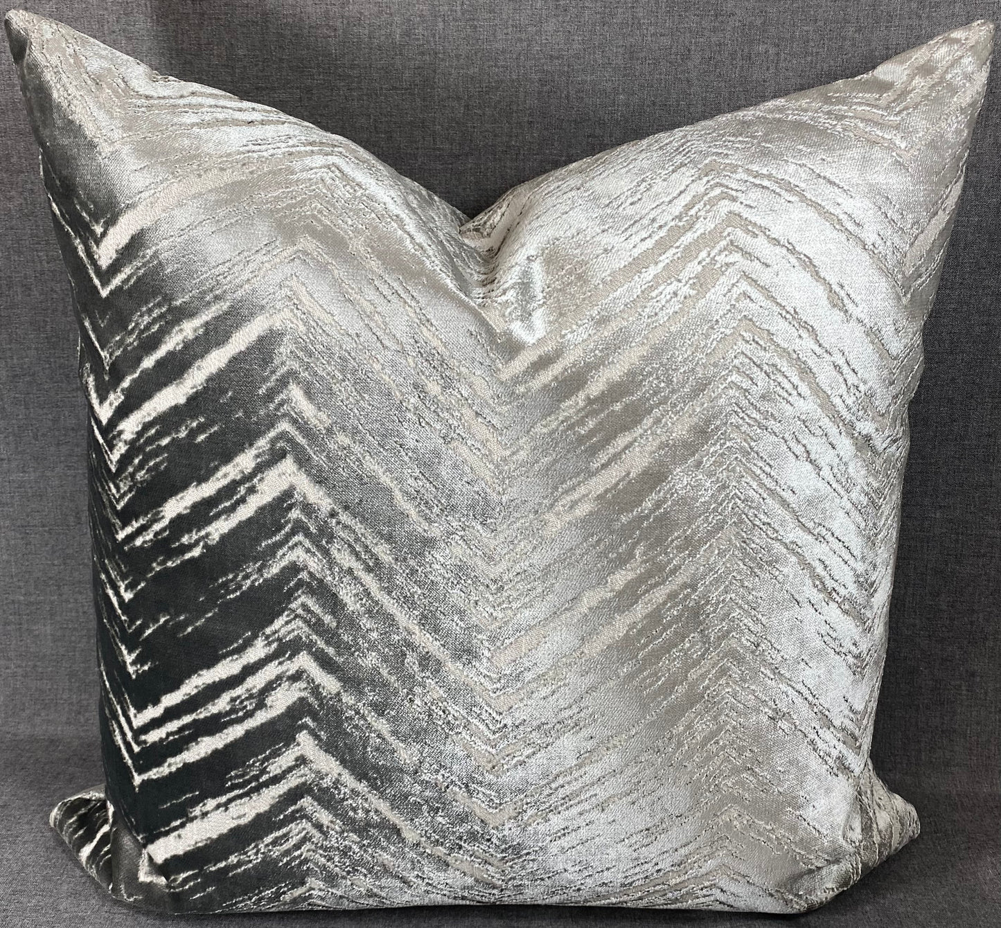 Luxury Pillow - 24" x 24" - Zermatt-Silver