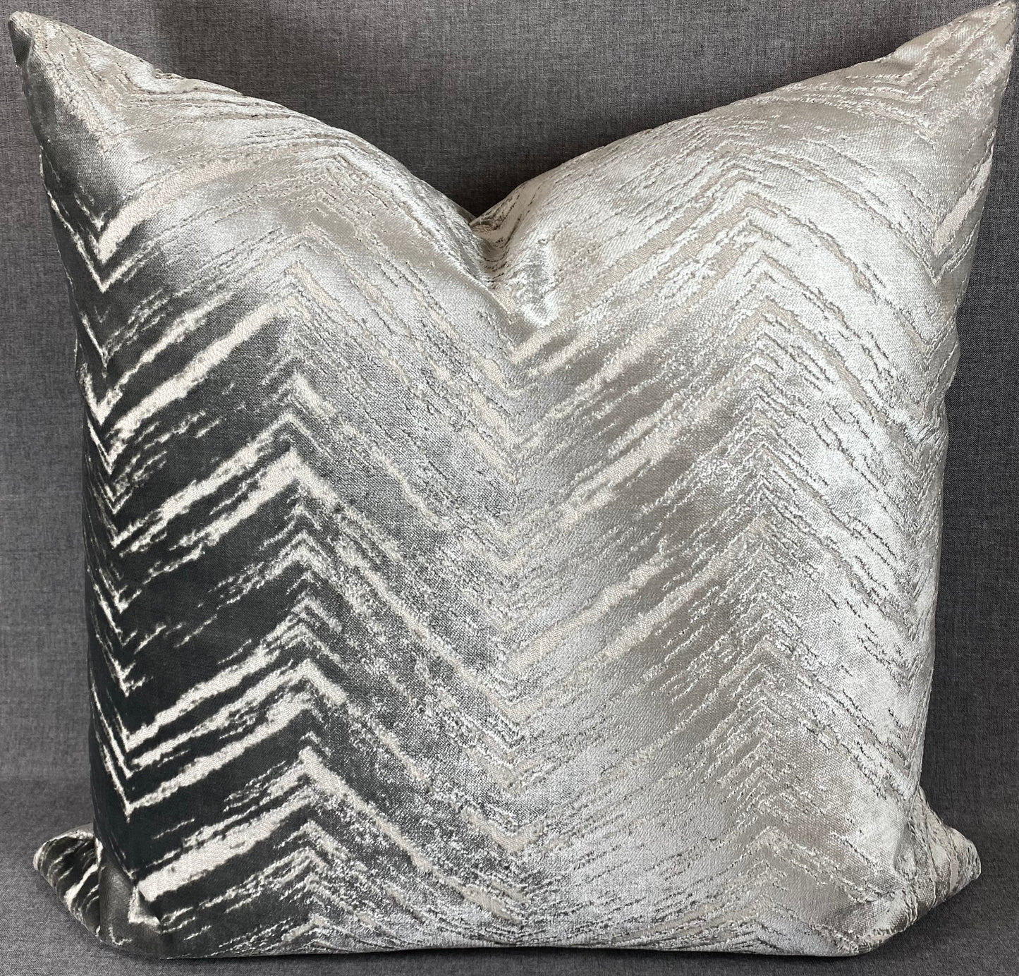 Luxury Pillow - 24" x 24" - Zermatt-Silver