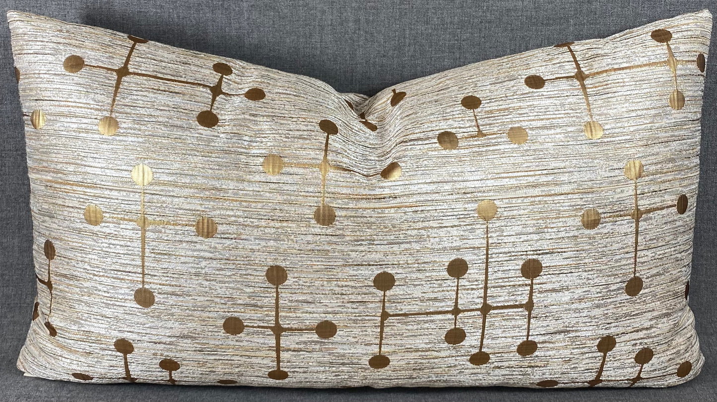 Luxury Lumbar Pillow - 24” x 14” - Morse Gold