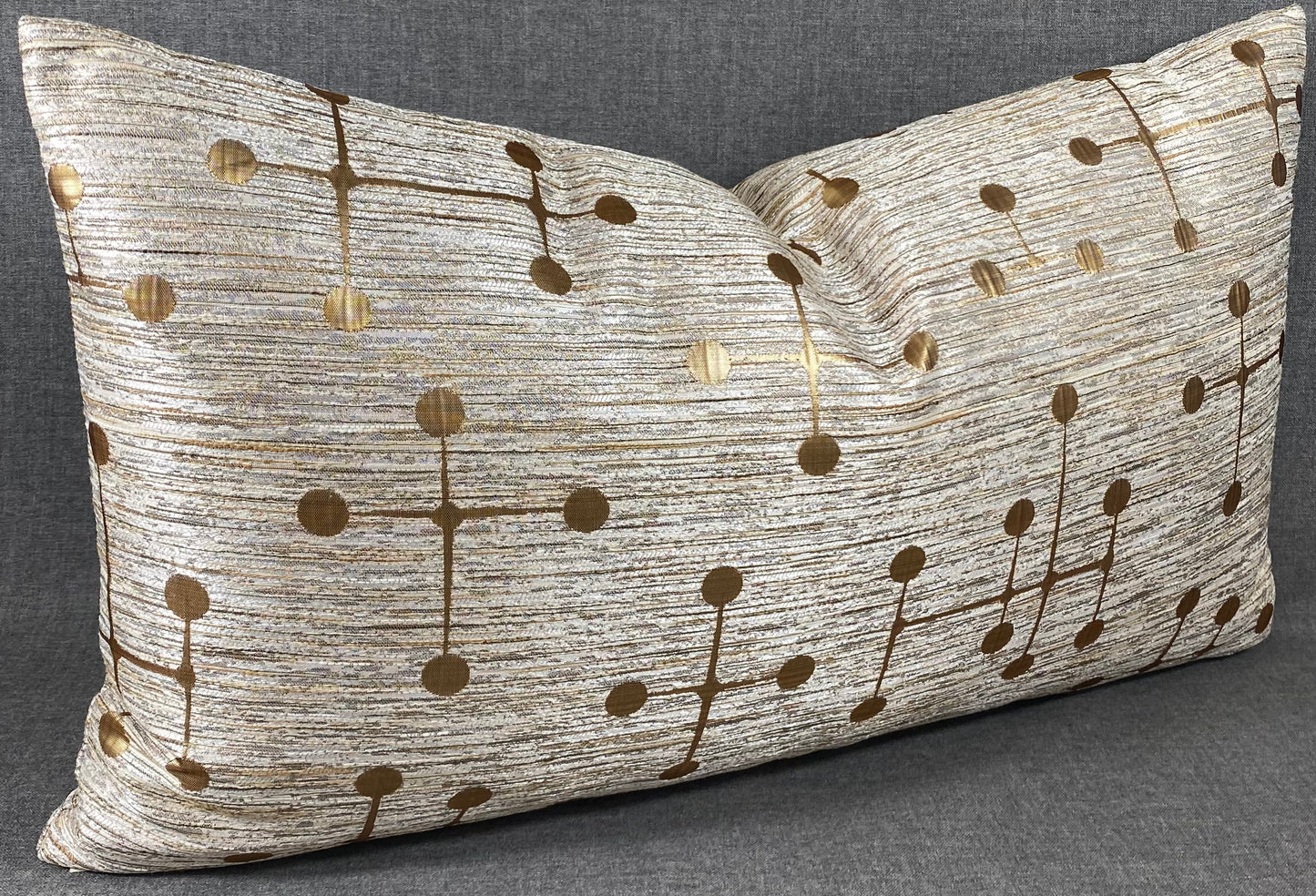 Luxury Lumbar Pillow - 24” x 14” - Morse Gold